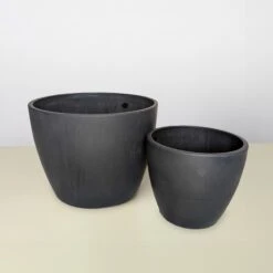 Black And TerraCotta Eco Pots 15 Black And TerraCotta Eco Pots -Plant house BLACK ECO POT