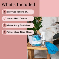 The Houseplant DEFENSE Bundle (Natural Pest Control + Gloves + Spray Bottle) -Plant house IPP Bundle Text Overlay 3